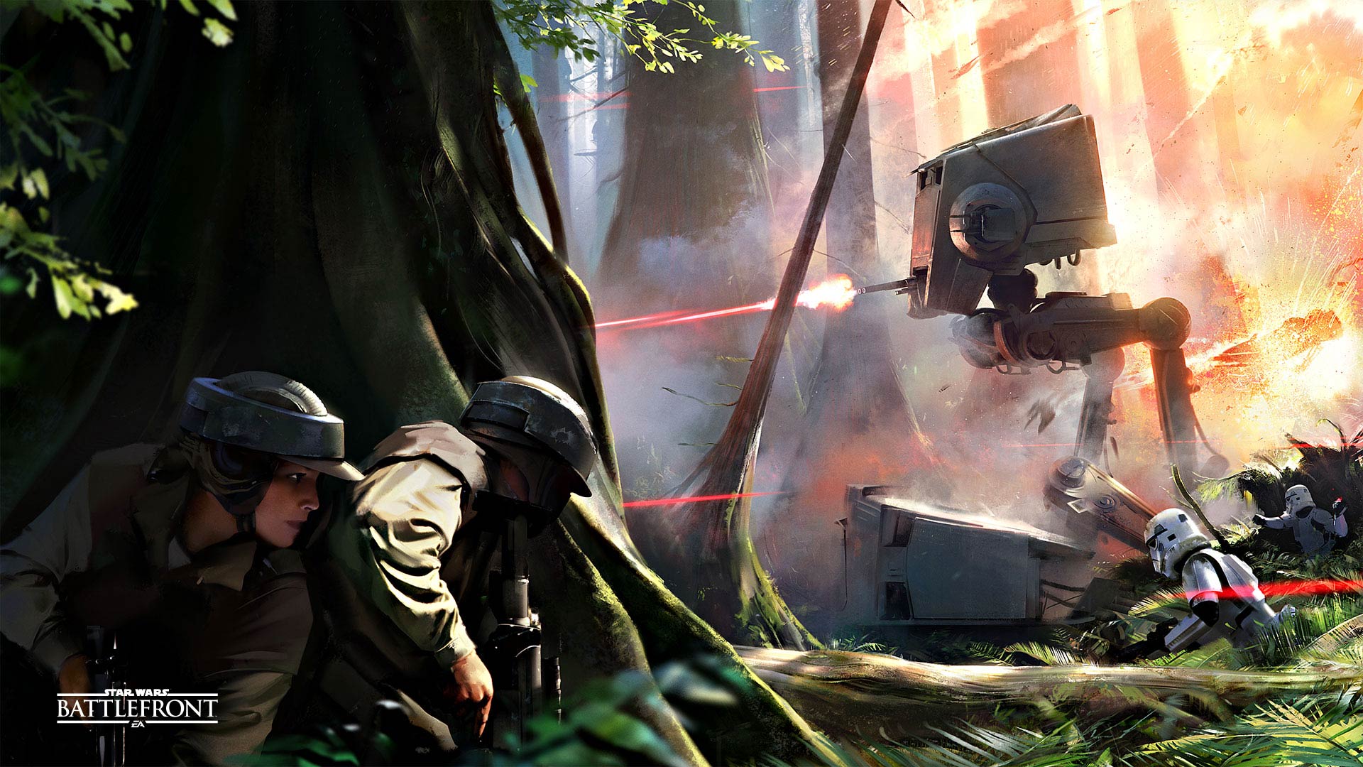 Star Wars: Battlefront – termiczne eksplozje oraz AT-ST w akcji