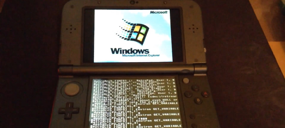 Uruchomił Windows 95 na Nintendo 3DS