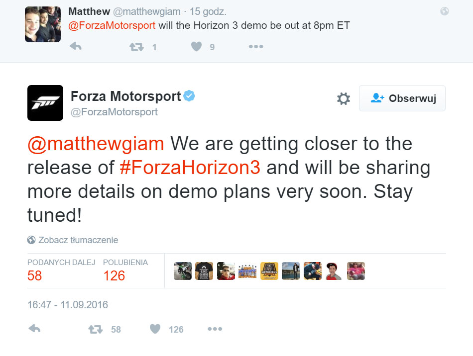 Demo Forza Horizon 3