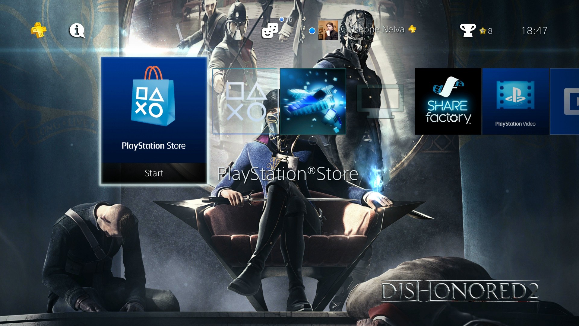 Dynamiczne motywy Dishonored 2 na PlayStation 4
