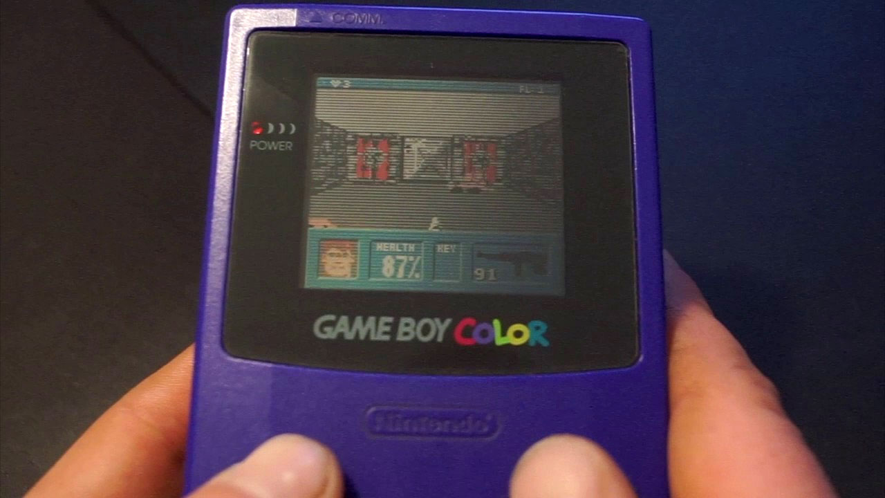 Wolfenstein 3D uruchomiony na Game Boy Color. Płynna rozgrywka, dzięki…