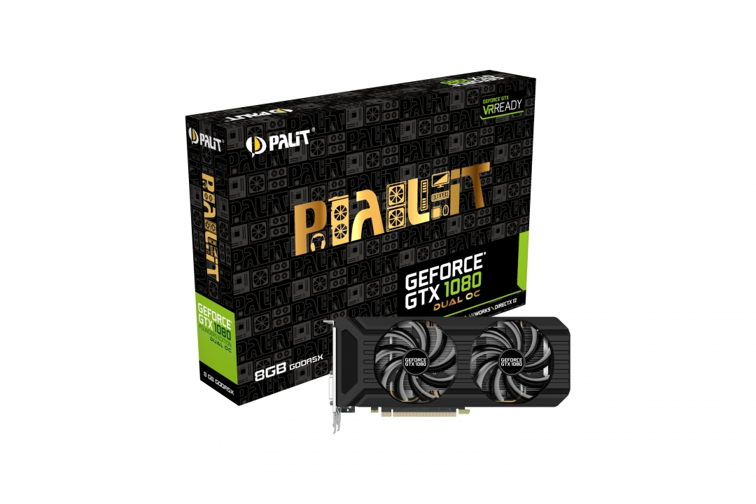 Palit GeForce GTX 1080 Dual OC – specyfikacja techniczna