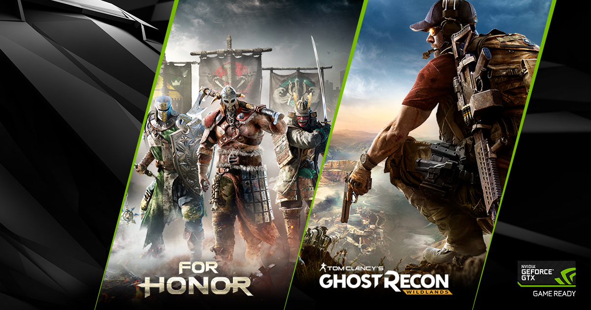 For Honor lub Ghost Recon Wildlands za darmo z kartami graficznymi GeForce GTX