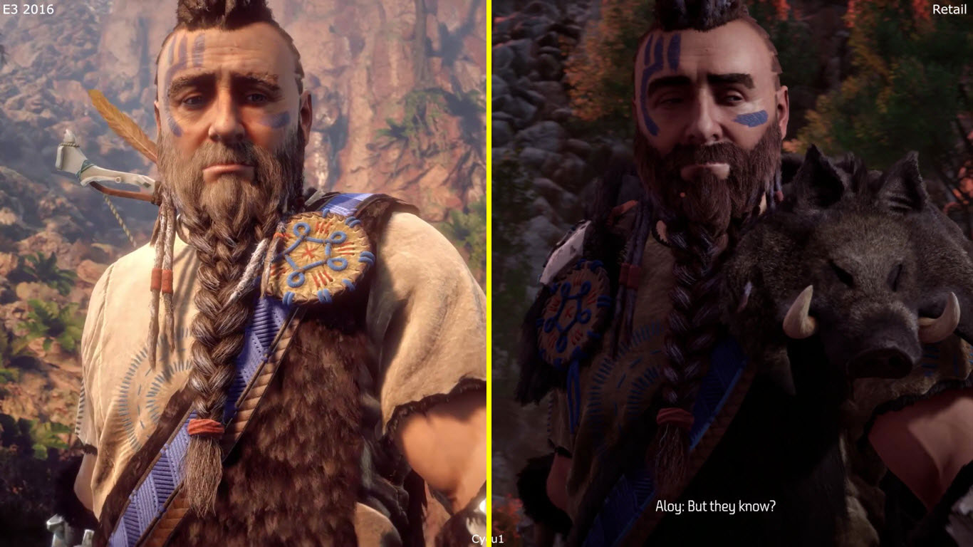 Horizon Zero Dawn ładniejsze po premierze? Porównanie E3 2016 PS4 vs sprzedażowa wersja na PS4 Pro 4K