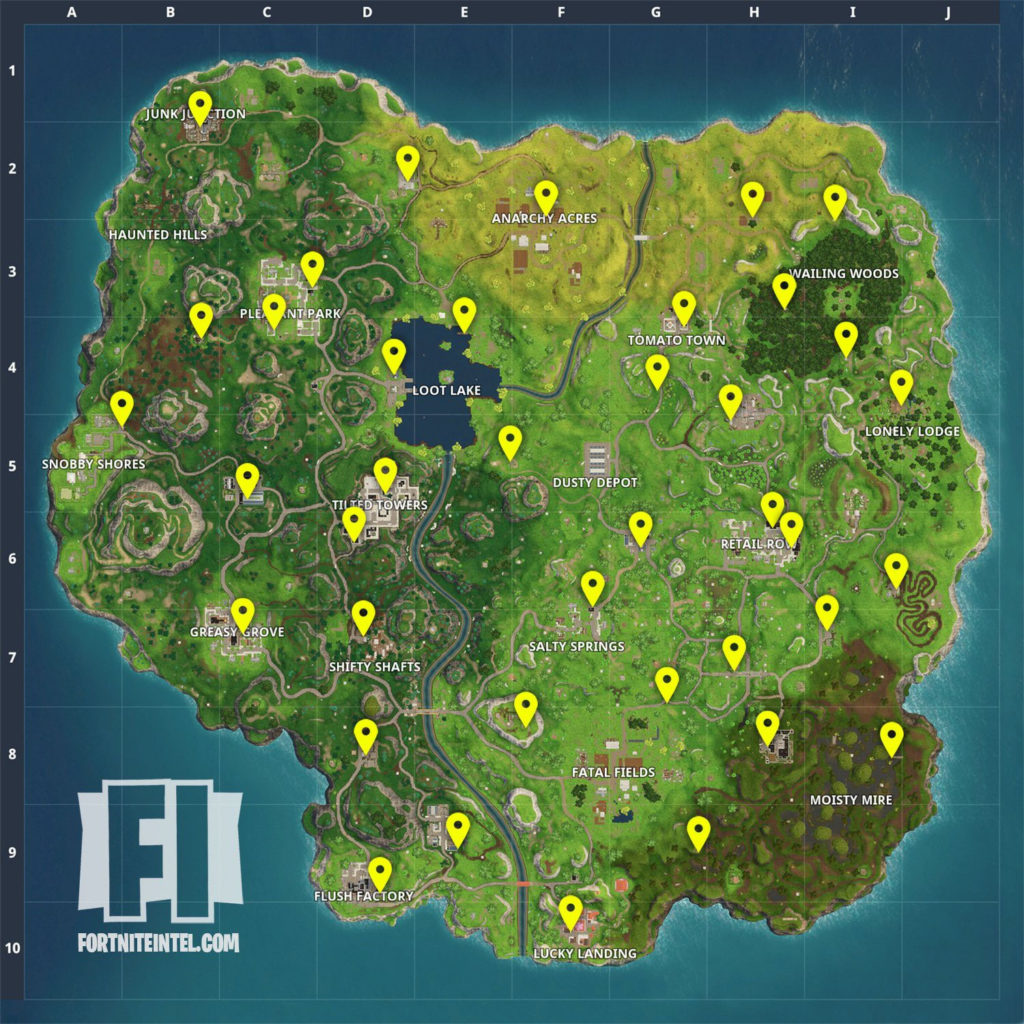 Automaty w Fortnite Battle Royale. Mapa, gdzie znaleźć wszystkie