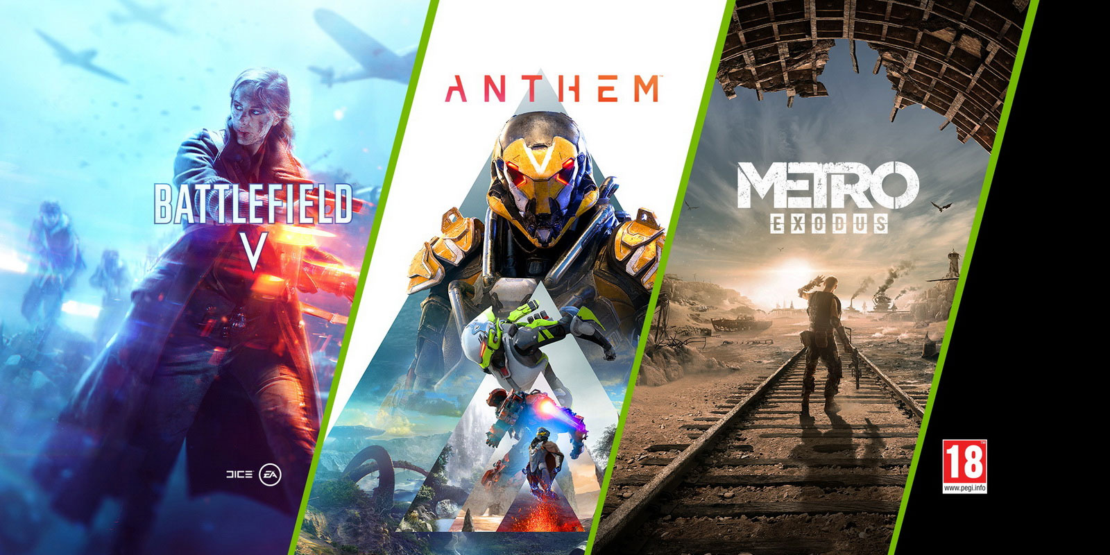 Darmowe Metro Exodus, Anthem i Battlefield 5 w nowej promocji kart GeForce RTX