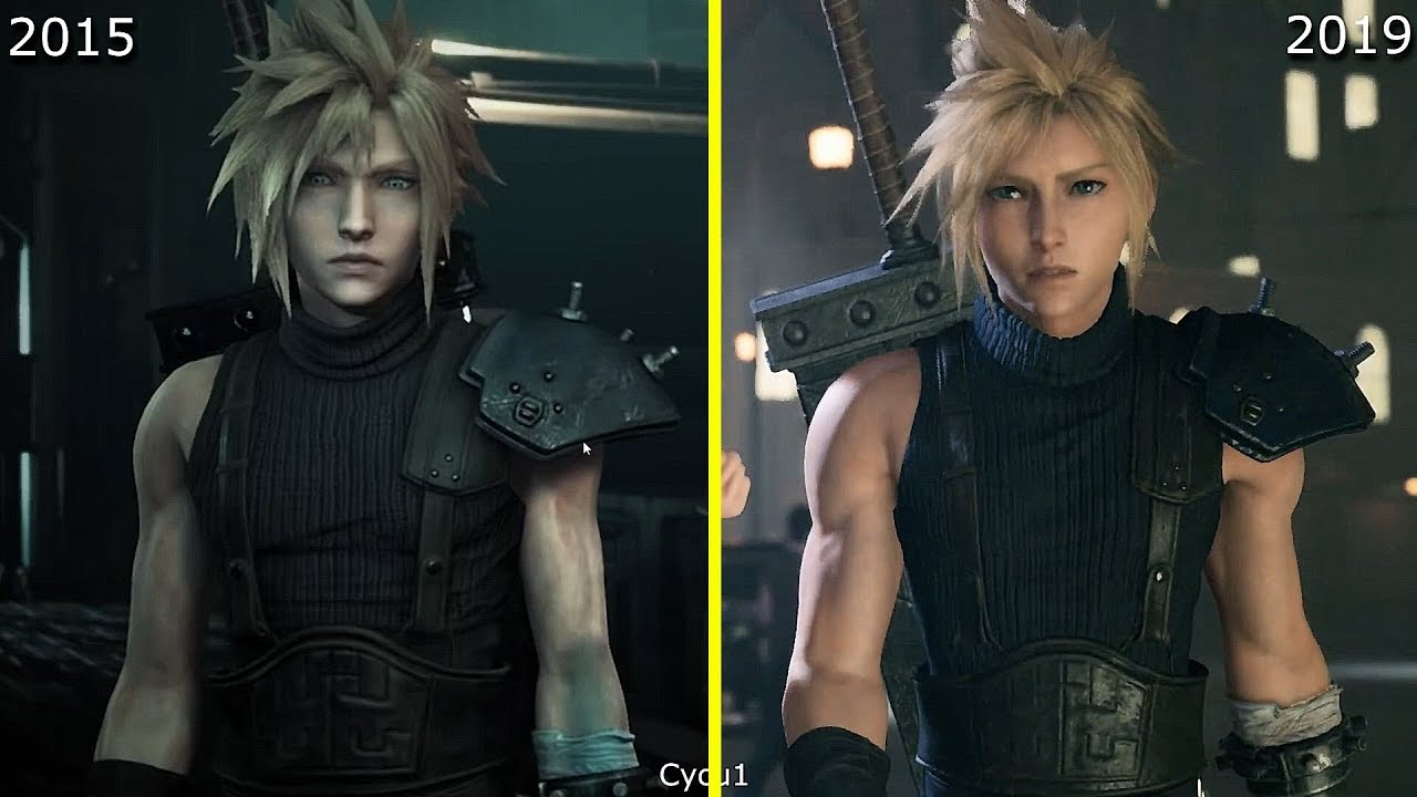 Final Fantasy VII Remake 2015 kontra wersja z 2019 roku