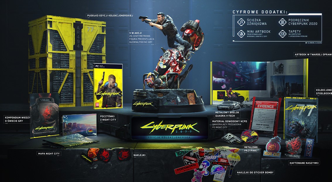 Co skrywa Cyberpunk 2077? Unboxingi kolekcjonerek pojawiły się w sieci