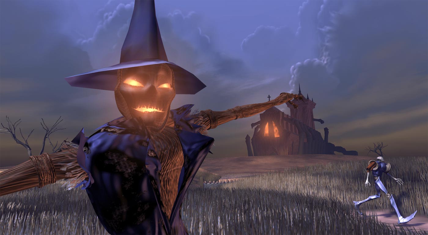 MediEvil na PS4. Gameplay z niezapomnianego levelu Scarecrow Fields