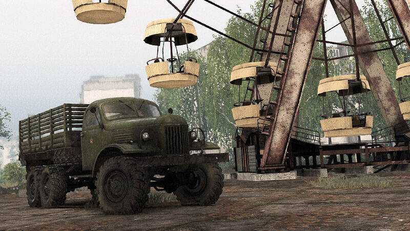 Wyścigi w Czarnobylu wraz z nowym dodatkiem do Spintires