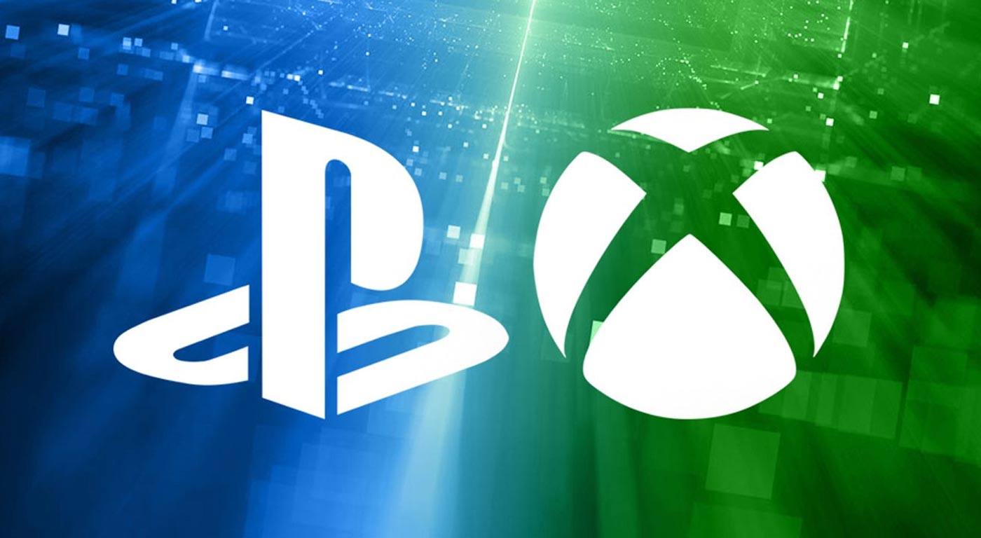 logo Sony PlayStation (twórcy PS5) i Microsoft Xbox (twórcy Xbox Series X|S)