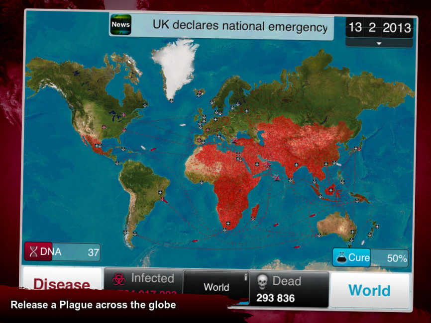 Plague Inc. usunięte z chińskiego App Store. Powodem są “nielegalne treści”