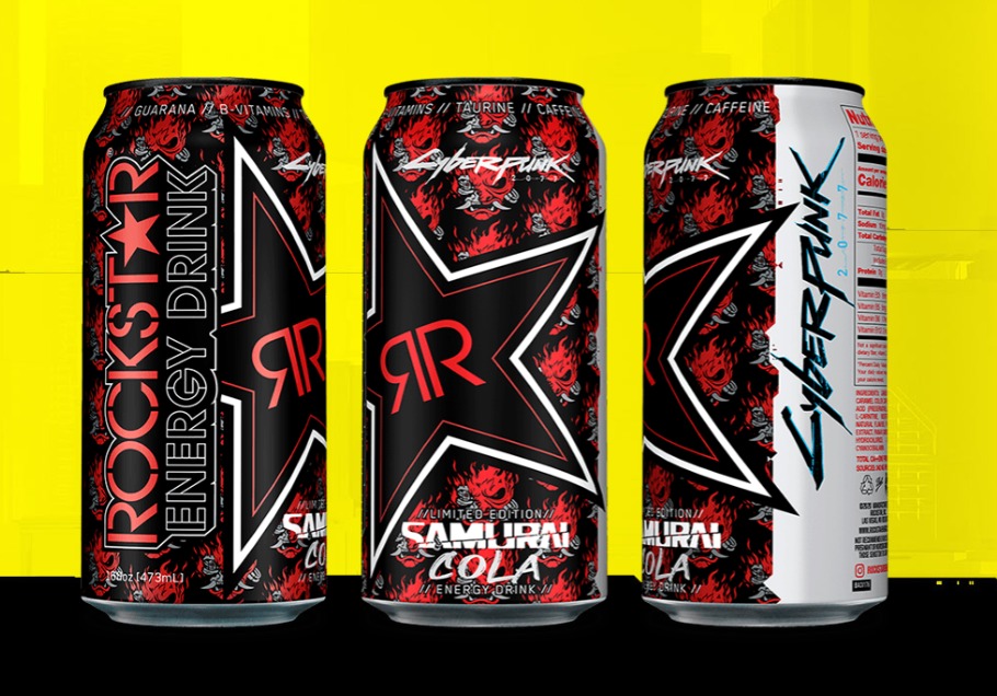 Cyberpunk 2077 – napoje energetyczne Rockstar Energy będą promować grę