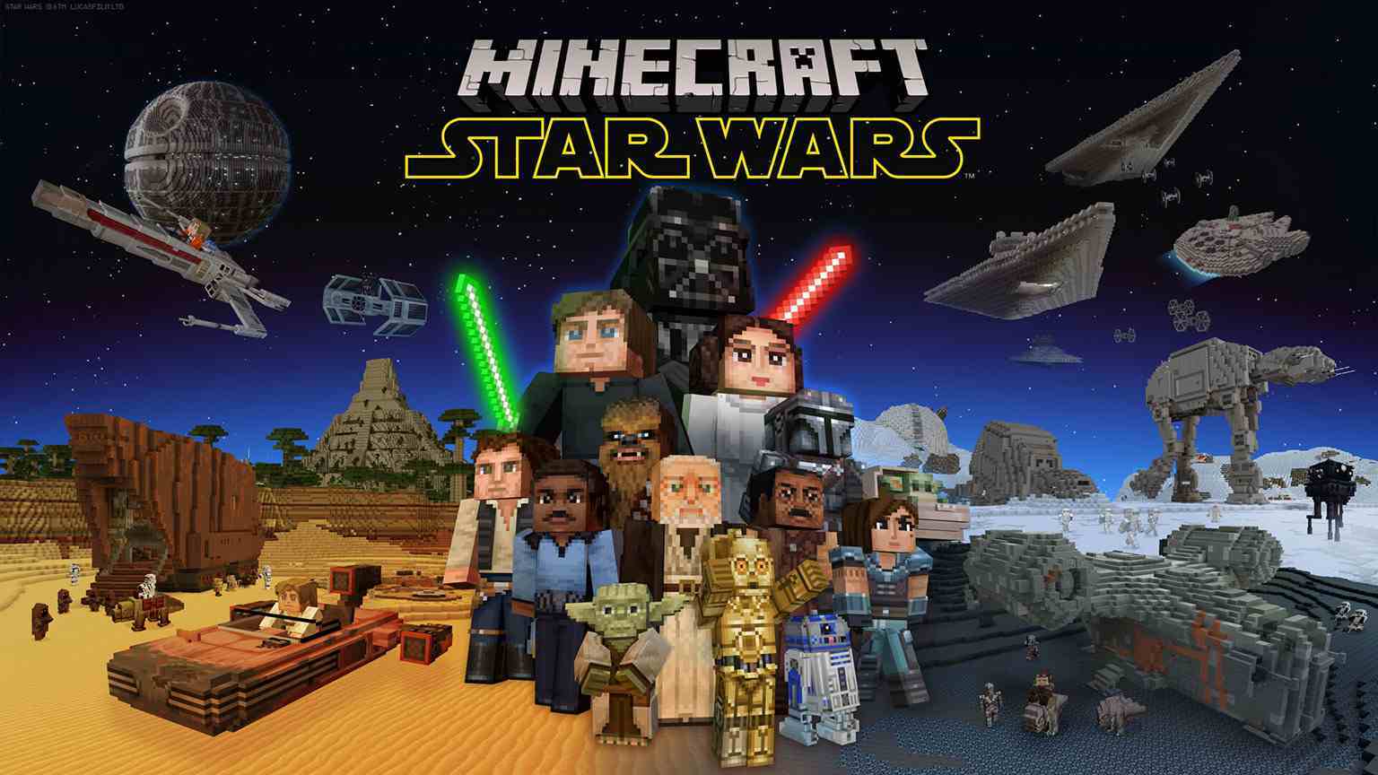 Minecraft otrzymał DLC Star Wars. Tak, jest w nim Baby Yoda