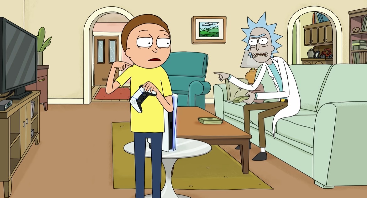 Rick i Morty. Bohaterowie serialu reklamują PlayStation 5