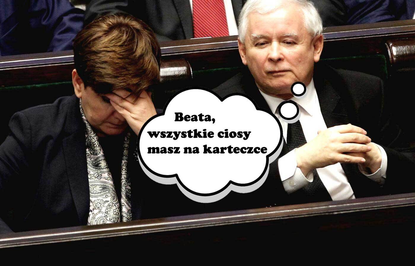 Tekken, Beata Szydło i Jarosław Kaczyński mem