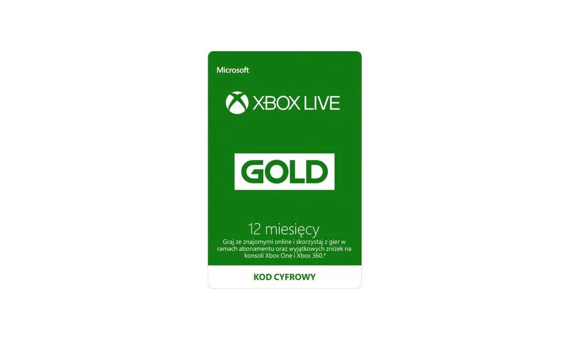 Abonament Xbox Live Gold w promocji.