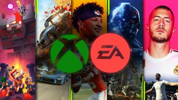 Xbox Game Pass i EA Play - logo i gry