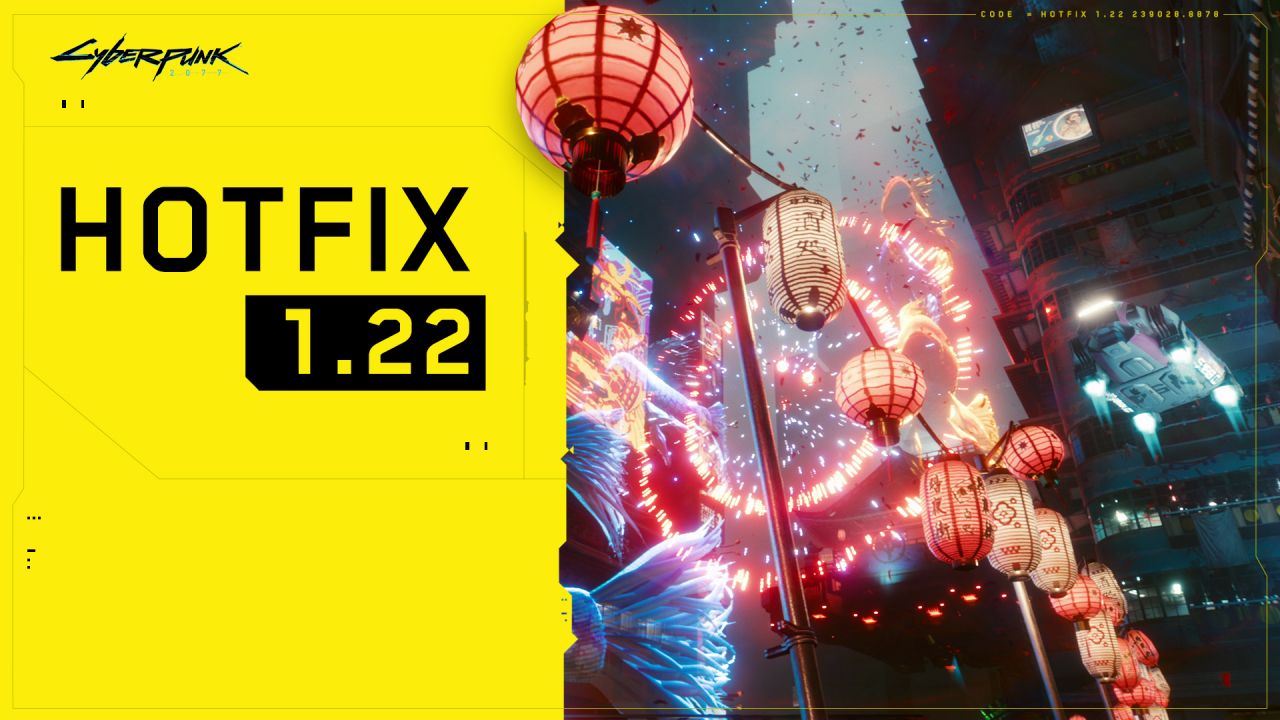 Cyberpunk 2077 hotfix 1.22 - grafika