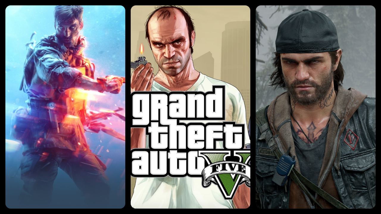 GTA V, Battlefield i Days Gone