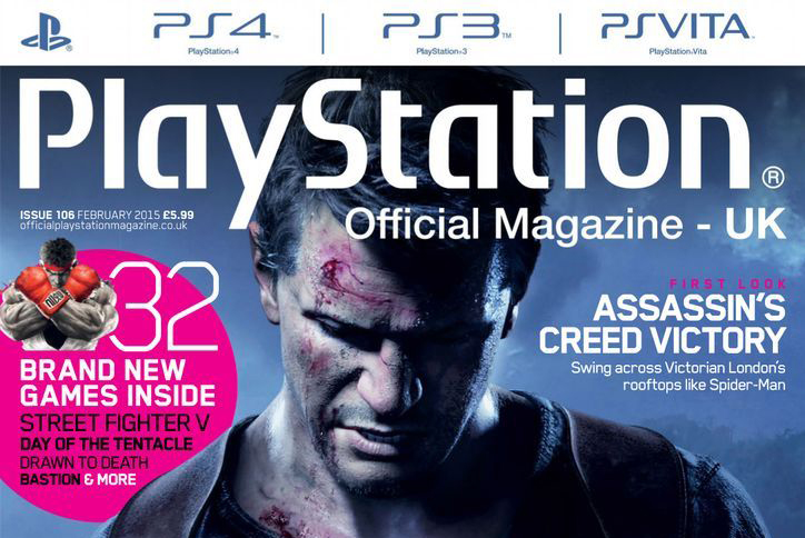 Official PlayStation Magazine okładka z 2015 roku