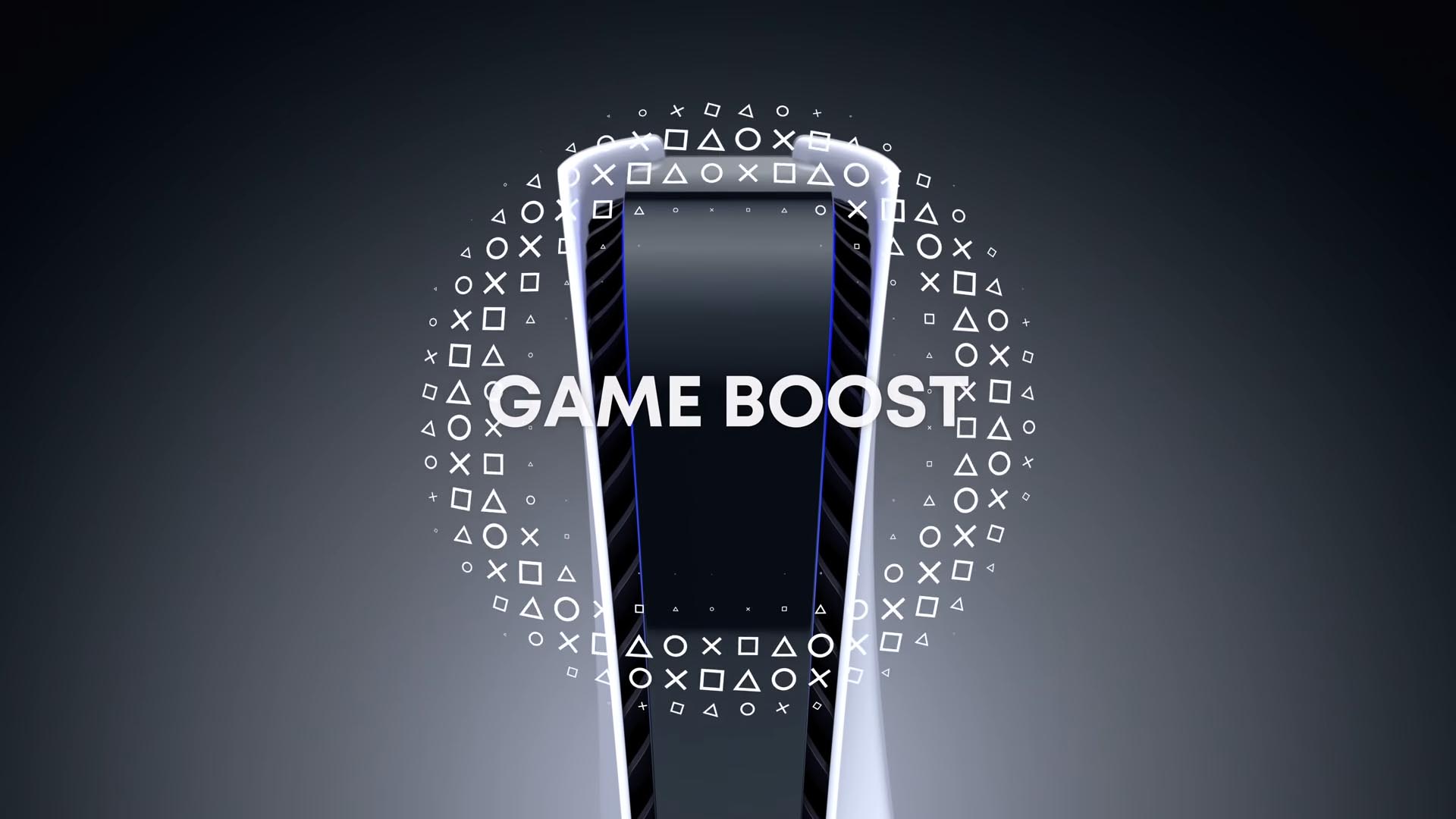 PS5 i napis Game Boost