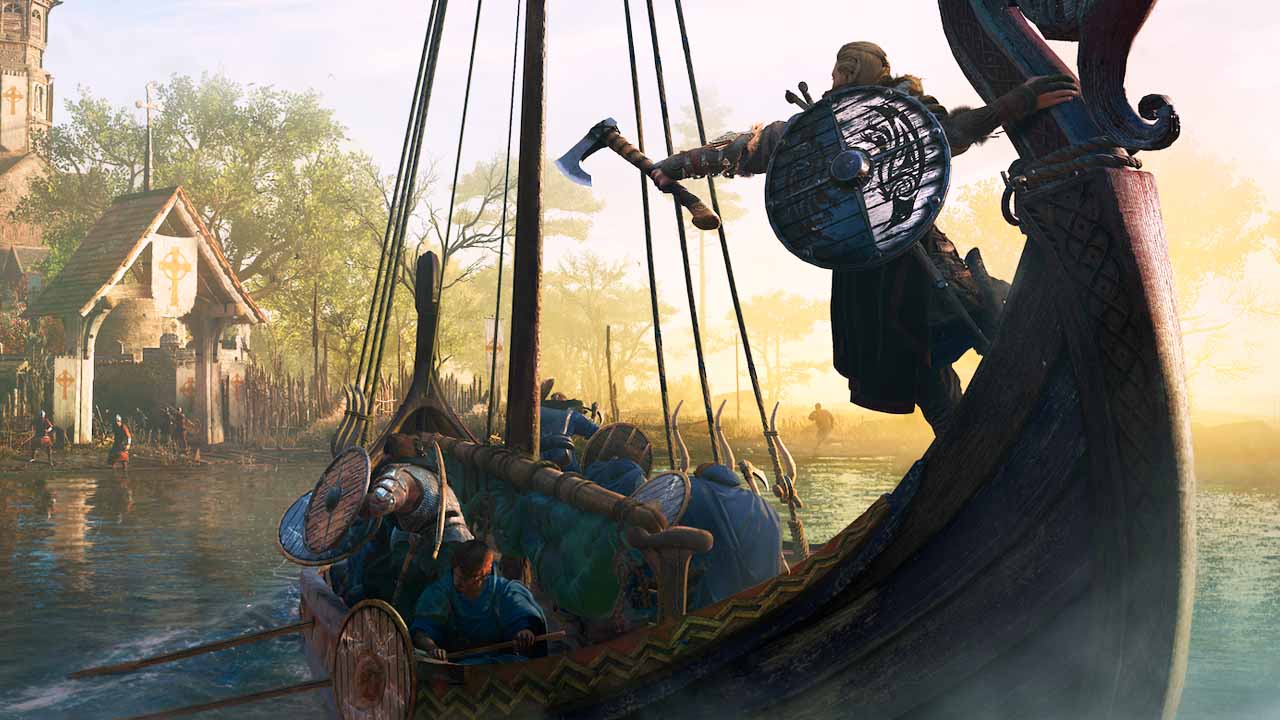 Assassin's Creed Valhalla - Eivor na statku