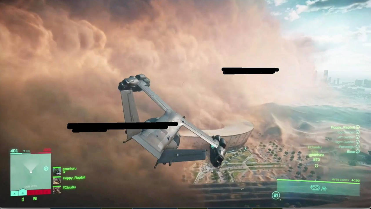Battlefield 6 - Screen z gry podczas lotu odrzutowcem