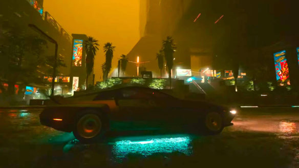 Cyberpunk 2077 - kwaśne deszcze w Night City