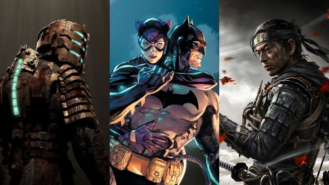 DoGRYwka - główny bohater z DeadSpace, Batman i Catwoman, główny bohater Ghost of Tsushima