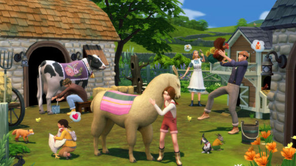 The Sims 4 - grafika prezentująca nowości z Expansion Pack Wiejska Sielanka