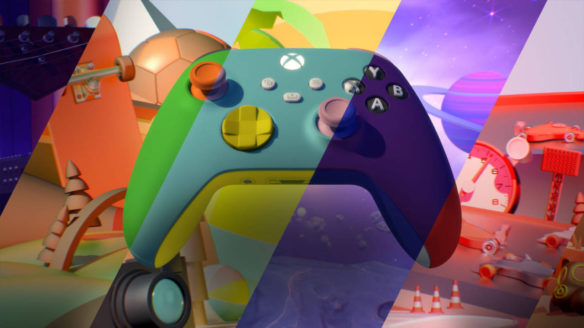 Xbox Design Lab - grafika z kontrolerem w różnych wersjach