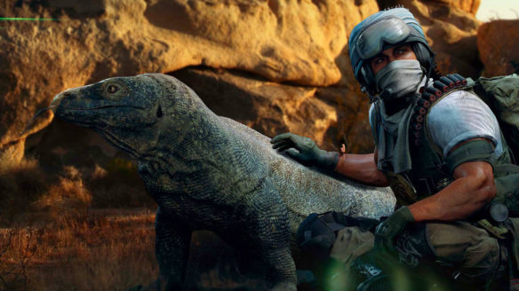 Call of Duty Warzone - Operator Salah z jej waranem z Komodo
