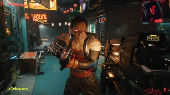 Cyberpunk 2077 przeciwnik z Maelstrom