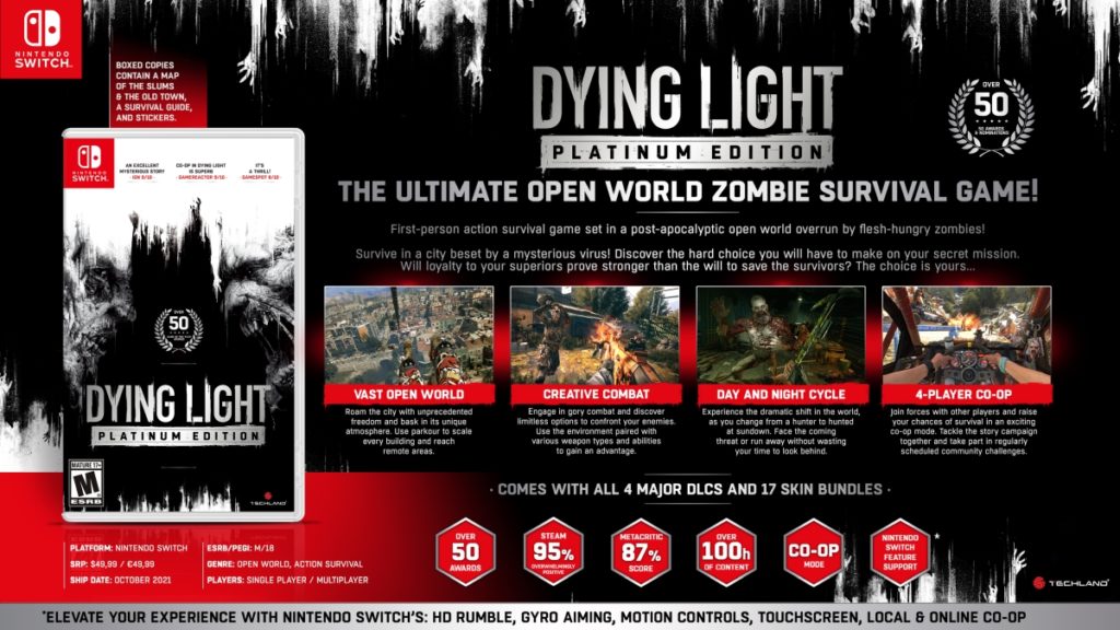 Dying Light Platinum Edition na Nintendo Switch