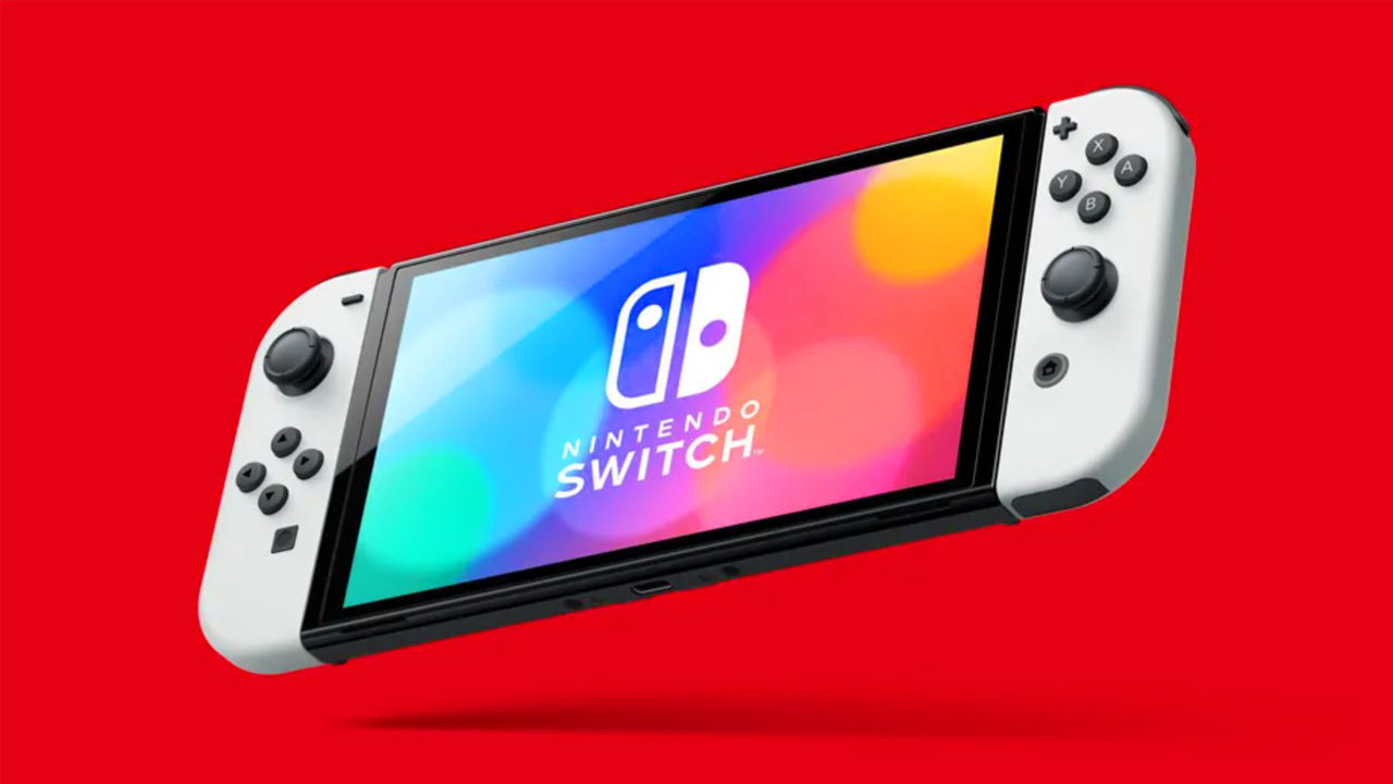 Nintendo Switch Pro OLED - grafika pokazująca konsolę