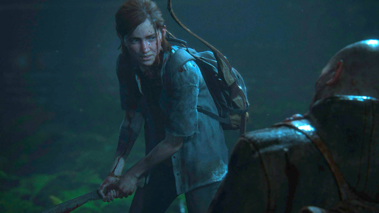 The Last of Us Part II - Ellie walczy z przeciwnikiem