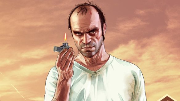 Trevor bawi się zapalniczką w GTA V