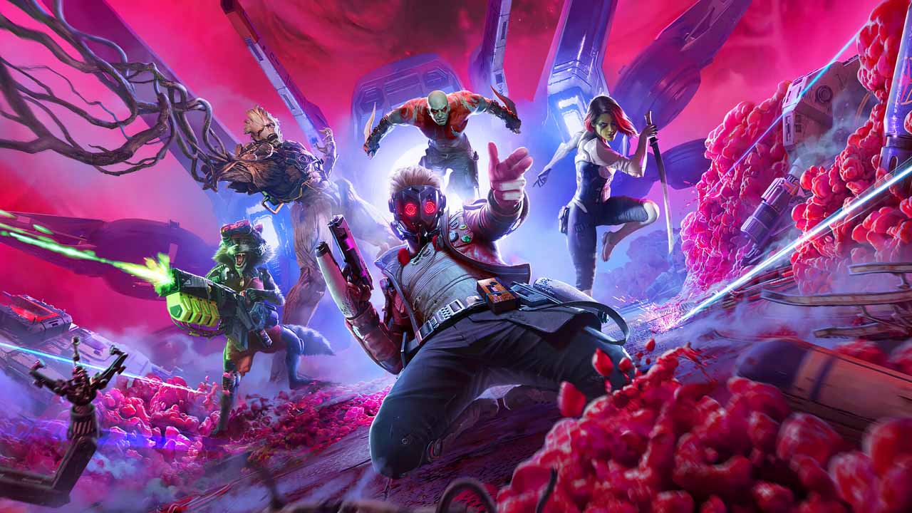 Marvel's Guardians of the Galaxy - grafika z bohaterami