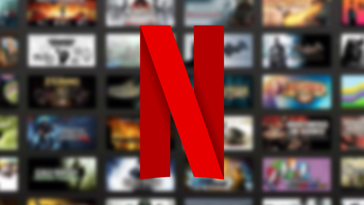 Logo Netflix na tle gier
