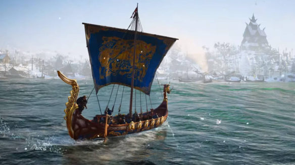 Assassin's Creed Valhalla - Discovery Tour - wikingowie płyną łodzią