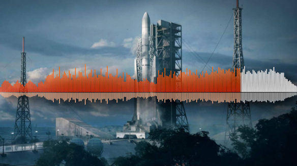 Battlefield 2042 - audio spectrum utworu na tle mapy Orbital - PG