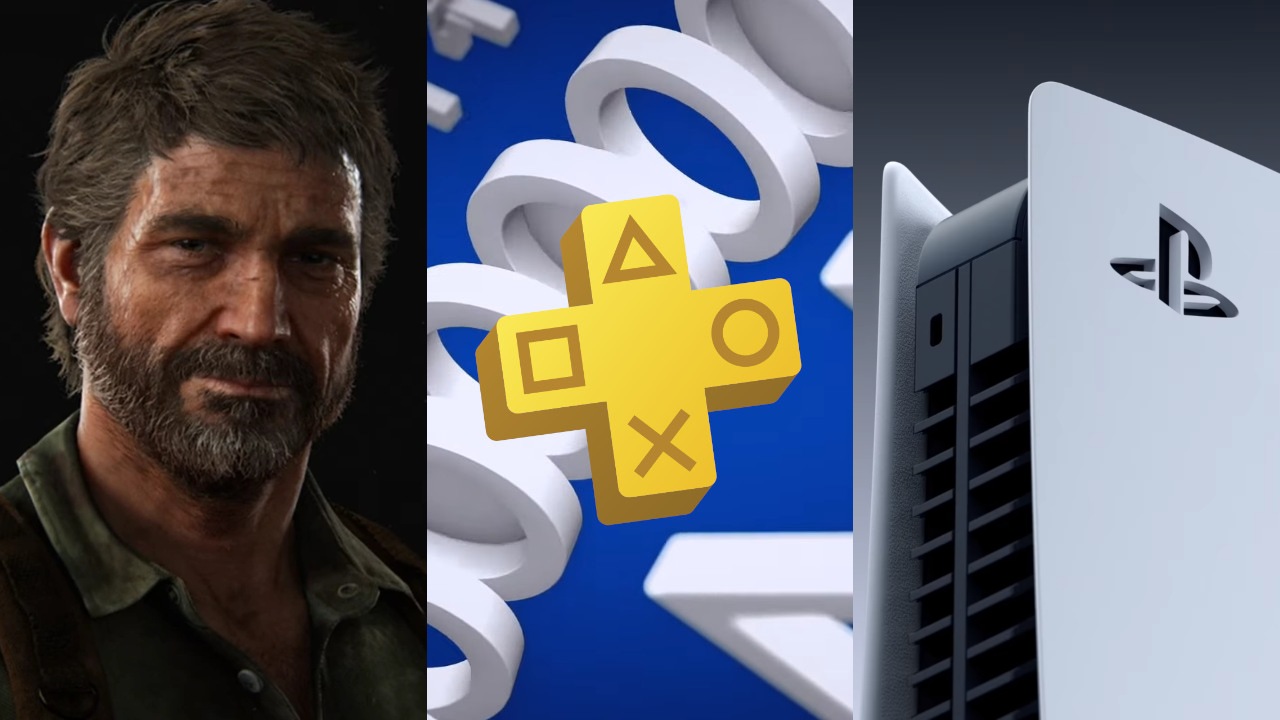 Joel z The Last of Us, logo PS Plus listopad 2021, konsola PS5
