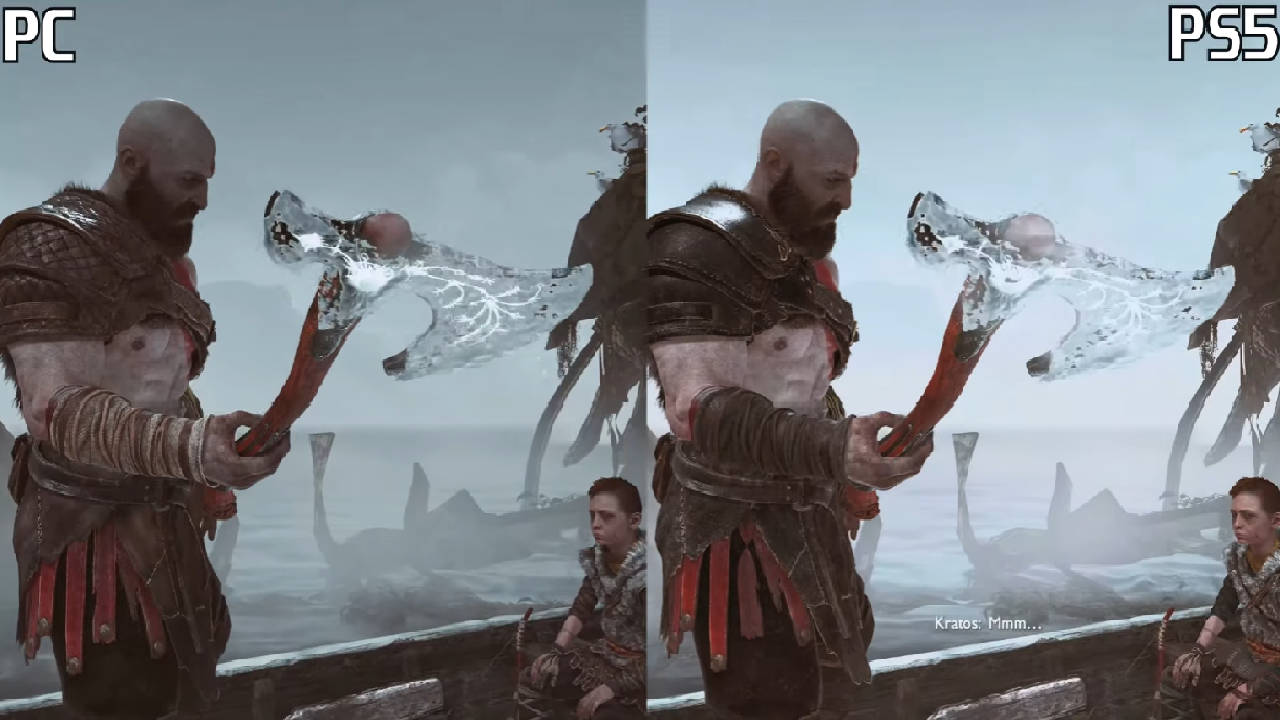 God of War - porównanie PC i PS5 - PG