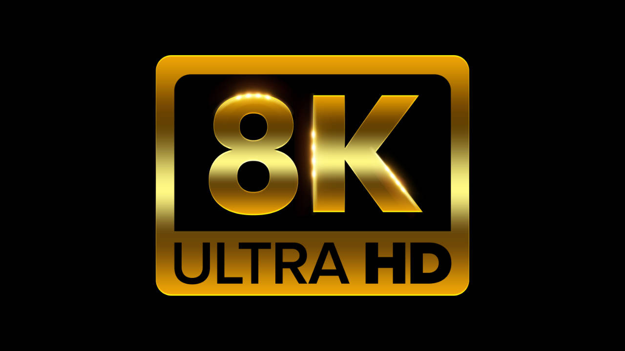 PS5 - logo rozdzielczości 8K