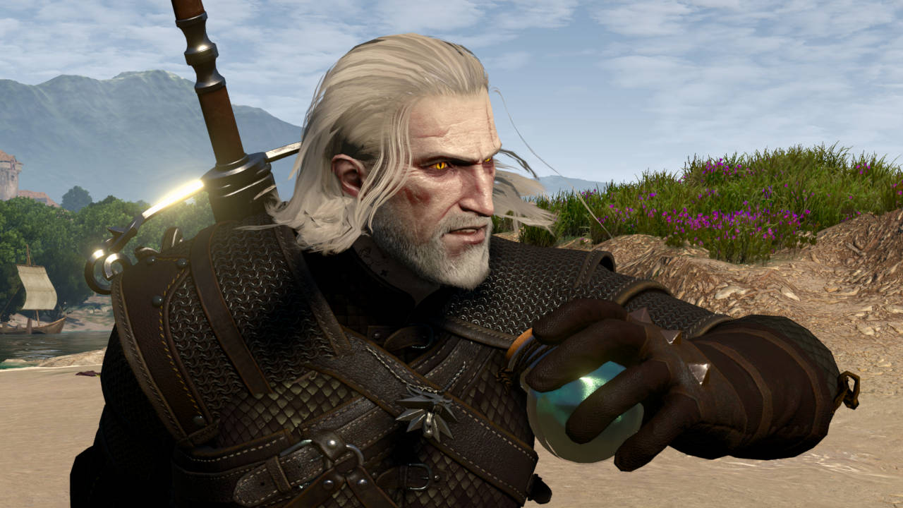 Wiedźmin 3 Dziki Gon - mod Ard Bombs - Geralt zaraz rzuci bombą PG