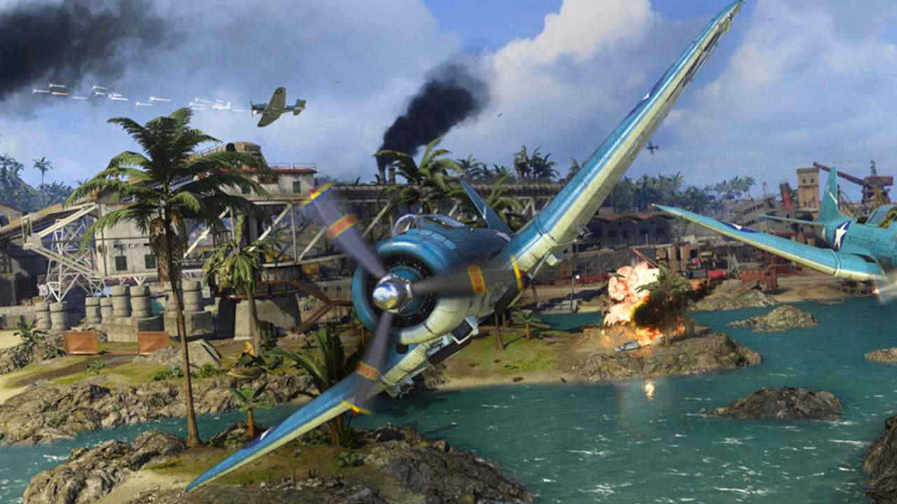 Call of Duty Warzone - samoloty lecą nad mapą Caldera