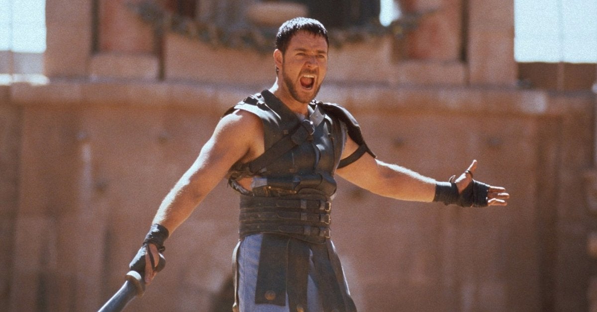 Russell Crowe jako Maximus w Gladiatorze