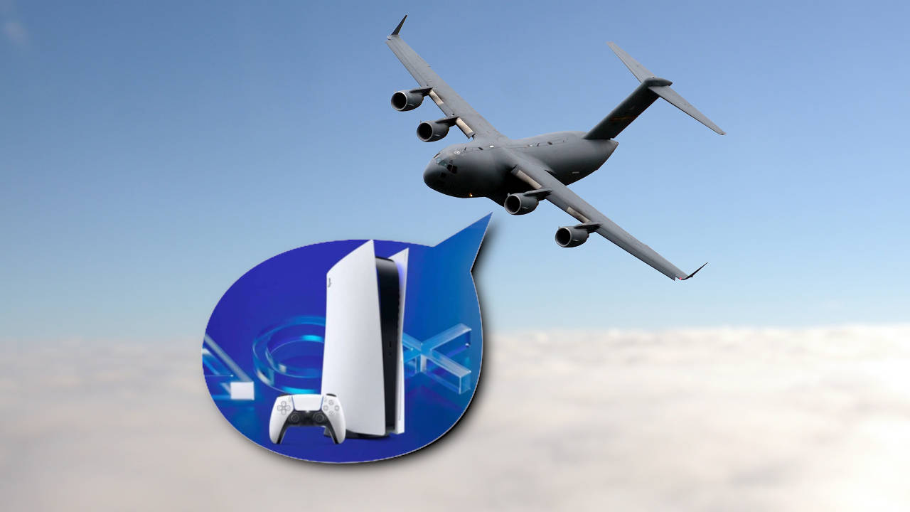 PlayStation - PS5 transportowane samolotem