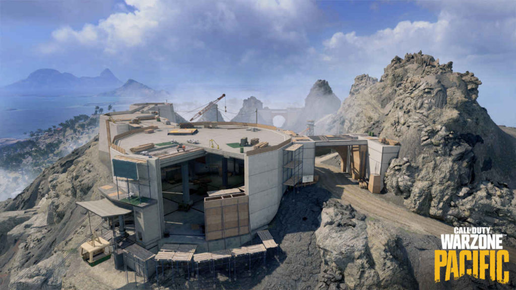 Call of Duty Warzone Pacific - Caldera - budynek w budowie